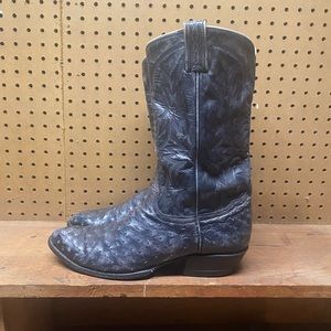 Tony Lama Black/Grey Cowboy Boots